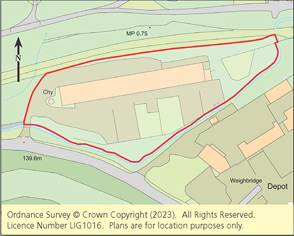 Lot: 4 - FREEHOLD SITE WITH STORE BUILDING AND CHIMNEY STACK -
